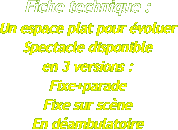 Fiche technique&nbsp;: Un espace plat